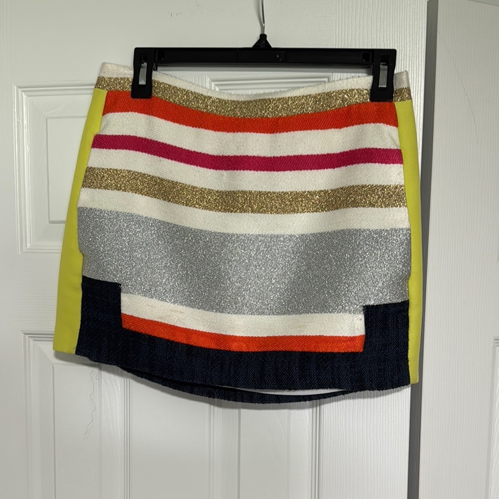 BCBGMaxAzria Multicolor Striped Mini Skirt